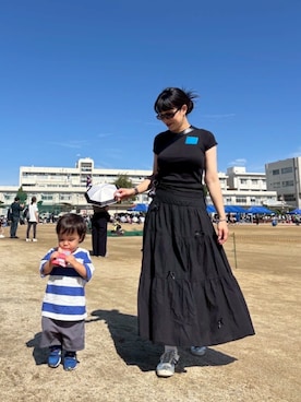「アイテム（サングラス）」を使った、ayanoさん（レディース・162cm）の秋コーディネート