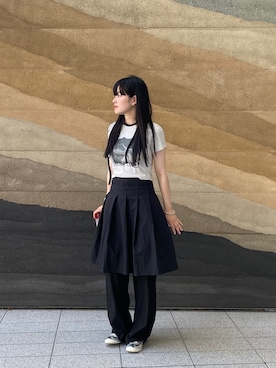 「Onitsuka Tiger（オニツカタイガー）のアイテム」を使った、ayanoさん（骨格ストレート・レディース・163cm）の夏コーディネート