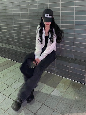 「JOEGUSH（ジョーガッシュ）のアイテム」を使った、ayanoさん（レディース・163cm）の夏コーディネート