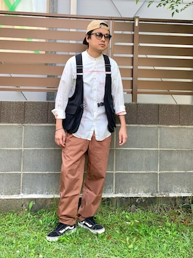 「NATIC（ナティック）のアイテム」を使った、𝓡𝓨𝓞𝓣𝓐さん（メンズ・165cm）の夏コーディネート