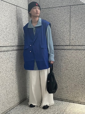 seyto（セイト）の「Oversized double tailored vest / オーバーサイズ