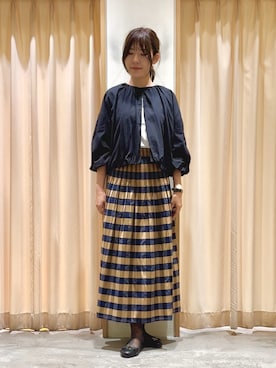 「Te chichi（テチチ）のアイテム（ブルゾン）」を使った、Mayuさん（レディース・168cm）の春コーディネート