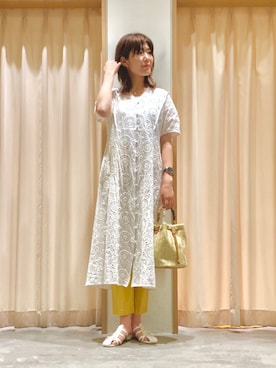 「アイレットレース」｜Mayuさん（レディース・168cm）の春コーディネート