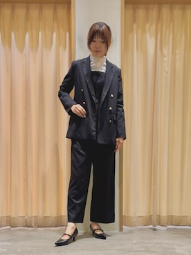 「テチチ(Te chichi)」｜「アイテム（ノーカラージャケット）」を使った、Mayuさん（レディース・168cm）の春コーディネート