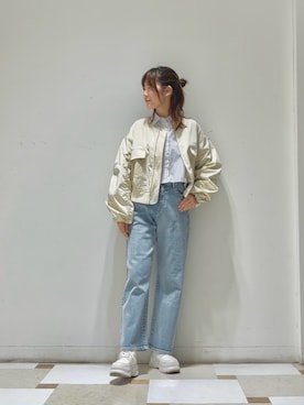 「Te chichi（テチチ）のアイテム（ブルゾン）」を使った、Mayuさん（レディース・168cm）の春コーディネート