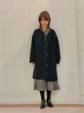 「Te chichi TERRASSE（テチチテラス）のアイテム（その他アウター）」を使った、Mayuさん（レディース・168cm）の冬コーディネート