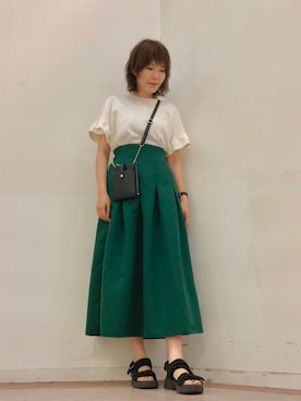「Te chichi TERRASSE」｜Mayuさん（レディース・168cm）の夏コーディネート