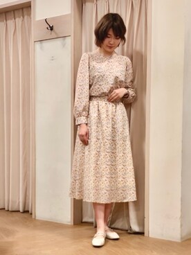 「Te chichi TERRASSE」｜「アイテム（シューズ）」を使った、Mayuさん（レディース・168cm）の春コーディネート