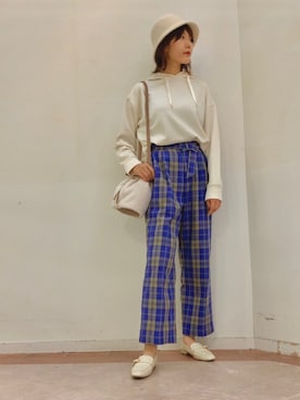 「Te chichi TERRASSE（テチチテラス）のアイテム（帽子）」を使った、Mayuさん（レディース・168cm）の秋コーディネート