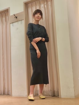 「Te chichi TERRASSE」｜「アイテム（ワンピース/ドレス）」を使った、Mayuさん（レディース・168cm）の春コーディネート