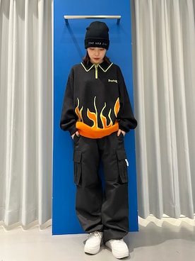「L.H.P Private Brand（エルエイチピープライベートブランド）のアイテム」を使った、YU-KA OZAWAさん（レディース・153cm）の秋コーディネート