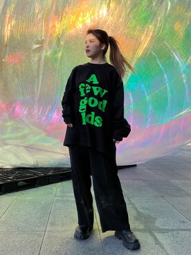 YU-KA OZAWAさん（レディース・153cm）の冬コーディネート