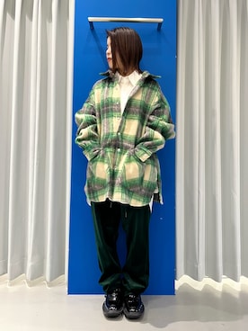 「ADD SEOUL（エーディーディーソウル）のアイテム」を使った、YU-KA OZAWAさん（レディース・153cm）の秋コーディネート