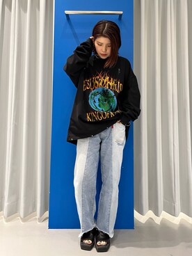 「Summit（サミット）のアイテム」を使った、YU-KA OZAWAさん（レディース・153cm）の夏コーディネート