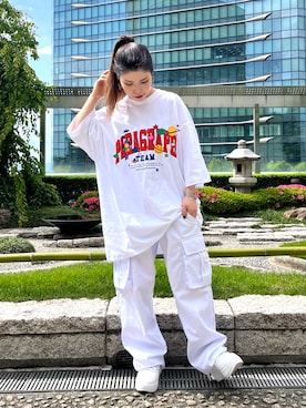 YU-KA OZAWAさん（レディース・153cm）の春コーディネート