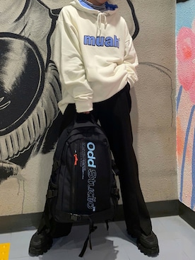 「ODD STUDIO（オッドスタジオ）のアイテム（バッグ）」を使った、kazukiさん（メンズ・160cm）の秋コーディネート