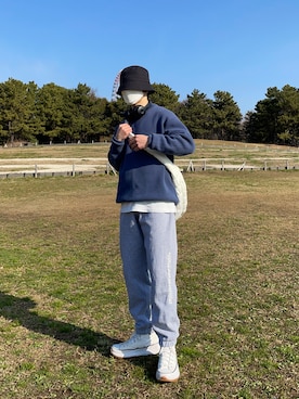 「thisisneverthat（ディスイズネバーザット）のアイテム（パンツ）」を使った、kazukiさん（メンズ・160cm）の春コーディネート