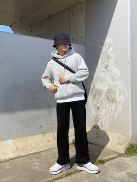 「WARP（ワープ）のアイテム」を使った、kazukiさん（メンズ・160cm）の春コーディネート