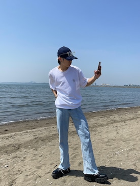 「DXOH（ディソエイチ）のアイテム」を使った、kazukiさん（メンズ・160cm）の春コーディネート
