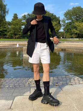 「WARP（ワープ）のアイテム」を使った、kazukiさん（メンズ・160cm）の夏コーディネート