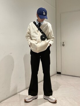 「BASIC COTTON（ベーシックコットン）のアイテム」を使った、kazukiさん（メンズ・160cm）の冬コーディネート