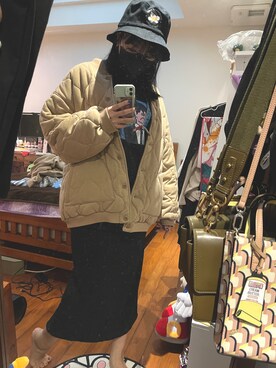 「Java（ジャバ）のアイテム」を使った、Rai Chouさん（レディース・159cm）の冬コーディネート