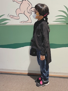 「BLACK BY MOUSSY（ブラックバイマウジー）のアイテム」を使った、yorikanatyさん（キッズ・120cm）の秋コーディネート