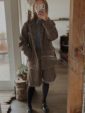 「NOGLE（ノグル）のアイテム」を使った、Rerinaさん（レディース・162cm）の秋コーディネート