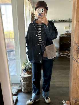 「green label relaxing（グリーンレーベルリラクシング）のアイテム」を使った、Rerinaさん（レディース・162cm）の秋コーディネート