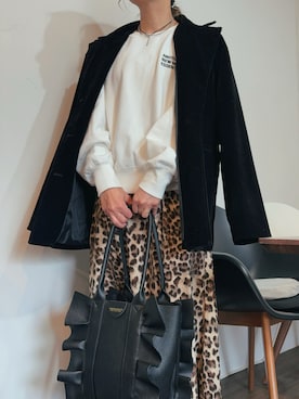 「アイテム（チョーカー）」を使った、Rerinaさん（レディース・162cm）の秋コーディネート