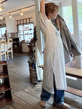 「THE YOn（ザヨン）のアイテム」を使った、Rerinaさん（レディース・162cm）の春コーディネート