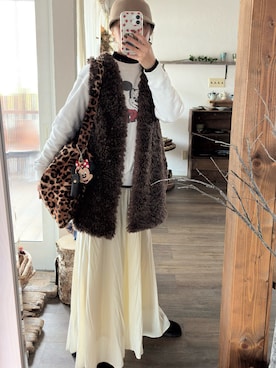 「アイテム（モカシン/デッキシューズ）」を使った、Rerinaさん（レディース・162cm）の秋コーディネート