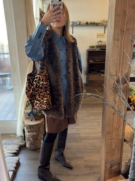 「NOGLE（ノグル）のアイテム」を使った、Rerinaさん（レディース・162cm）の秋コーディネート