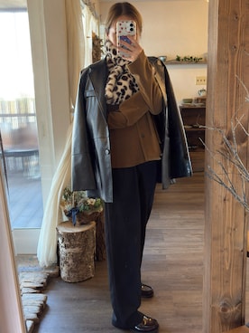 「BEAMS（ビームス）のアイテム」を使った、Rerinaさん（レディース・162cm）の秋コーディネート