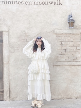 「merry jenny（メリージェニー）のアイテム（スウェット）」を使った、konさん（レディース・156cm）の春コーディネート