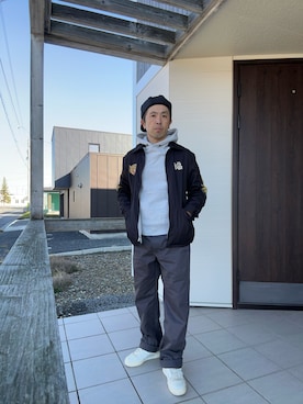 「アイテム（その他アウター）」を使った、ユッキさん（メンズ・170cm）の秋コーディネート