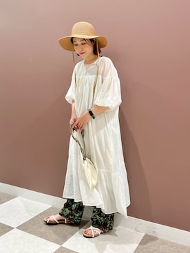 matsuoさんの「ラフソールナローストラップサンダル」を使ったコーディネート