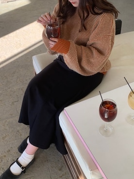 「アイテム（バレエシューズ）」を使った、ぽてとさん（レディース・155cm・20代）の冬コーディネート