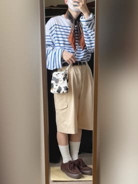 「RAGEBLUE（レイジブルー）のアイテム（その他シューズ）」を使った、kei 相互◯さん（メンズ・160cm）の秋コーディネート