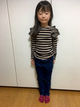 「Rora（ローラ）のアイテム」を使った、yukipiさん（キッズ・110cm）の秋コーディネート