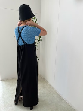 「SENSE OF PLACE by URBAN RESEAR」｜「アイテム（帽子）」を使った、yukipiさん（レディース・153cm）の夏コーディネート