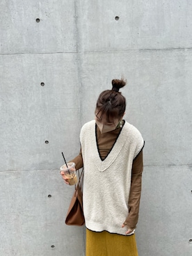 「Amiur（エミレ）のアイテム」を使った、BOOさん（レディース・160cm）の春コーディネート