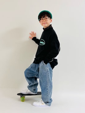 「yield（イールド）のアイテム」を使った、syun★さん（キッズ・136cm）の秋コーディネート