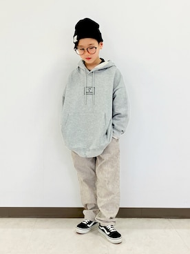 「ストリートカジュアル」｜「アイテム（ニットキャップ/ビーニー）」を使った、syun★さん（キッズ・130cm）の秋コーディネート