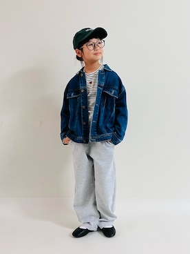 「アイテム（パンツ）」を使った、syun★さん（キッズ・146cm）の秋コーディネート