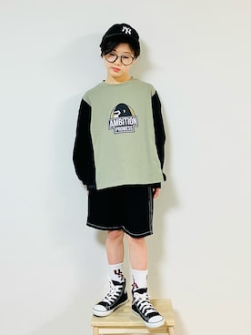 「jeans-b（ジーンズベー）のアイテム」を使った、syun★さん（キッズ・131cm）の冬コーディネート