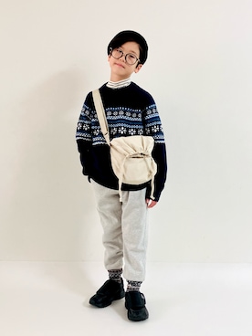 syun★さん（キッズ・136cm）の冬コーディネート
