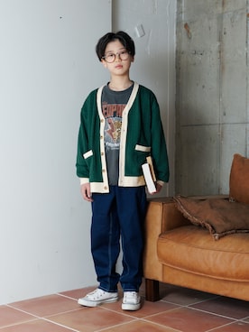 「アイテム（トップス）」を使った、syun★さん（キッズ・146cm）の秋コーディネート