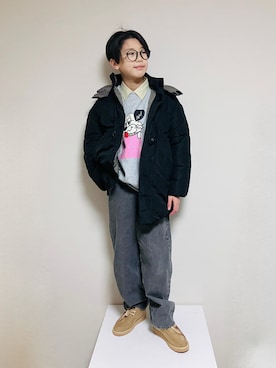 syun★さん（キッズ・146cm）の冬コーディネート