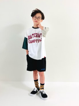 「RAT EFFECT（ラットエフェクト）のアイテム」を使った、syun★さん（キッズ・135cm）の夏コーディネート